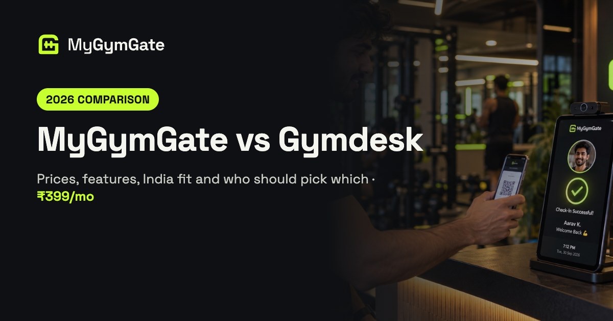 MyGymGate vs Gymdesk (2026): Comparison for Indian Gyms
